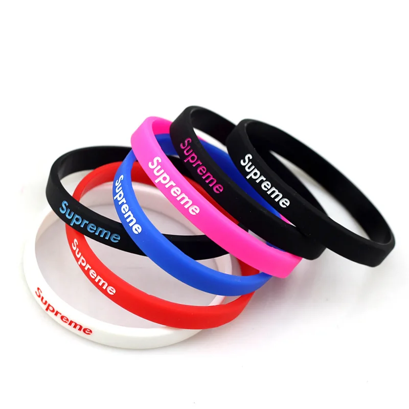 supreme rubber bracelet