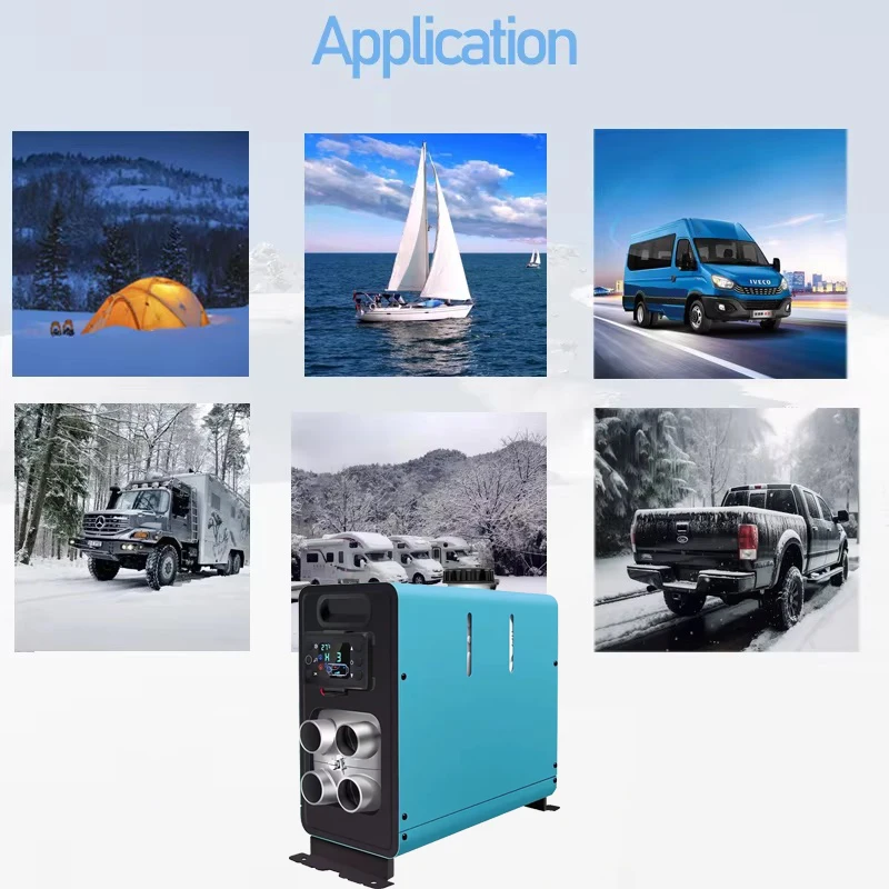 All in One Universal Portable Diesel Air Parking Heater 2KW 12V 24V for Electronic Vehicle Car Bus  
