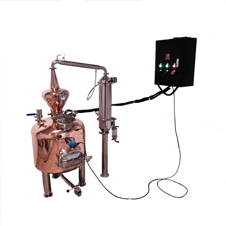 Electric Heating Steam Type Extraction Rose Rosemary Lavender Essential Aromatic Oil Distiller