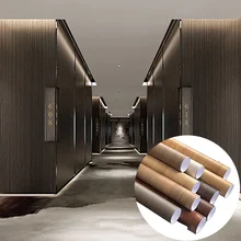 DUUEIHHUER High-End PVC Self-Adhesive Wood Grain Films Hotel Interior Decoration Membrane Foil Wallpaper for Gym Application