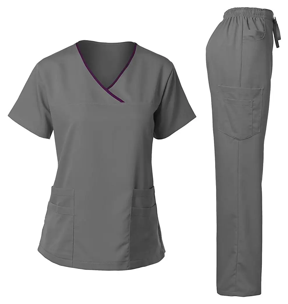 Hot Sale Medical Scrubs Uniforms Women Scrub Nurse Uniform Sets For