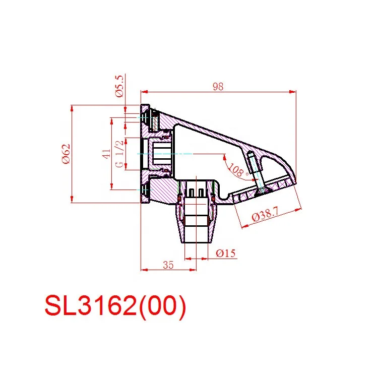 Chrome Plated Anti-vandal Shower Head supplier