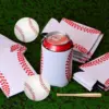 Funda delgada para vaso de 330 ml * Set de bolsa de almuerzo de béisbol * Hexagonal