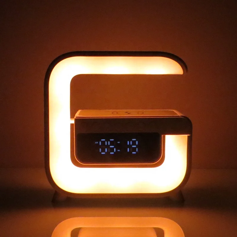 ミニG形スマートデスクランプ｜無線充電付きLED RGBナイトライト