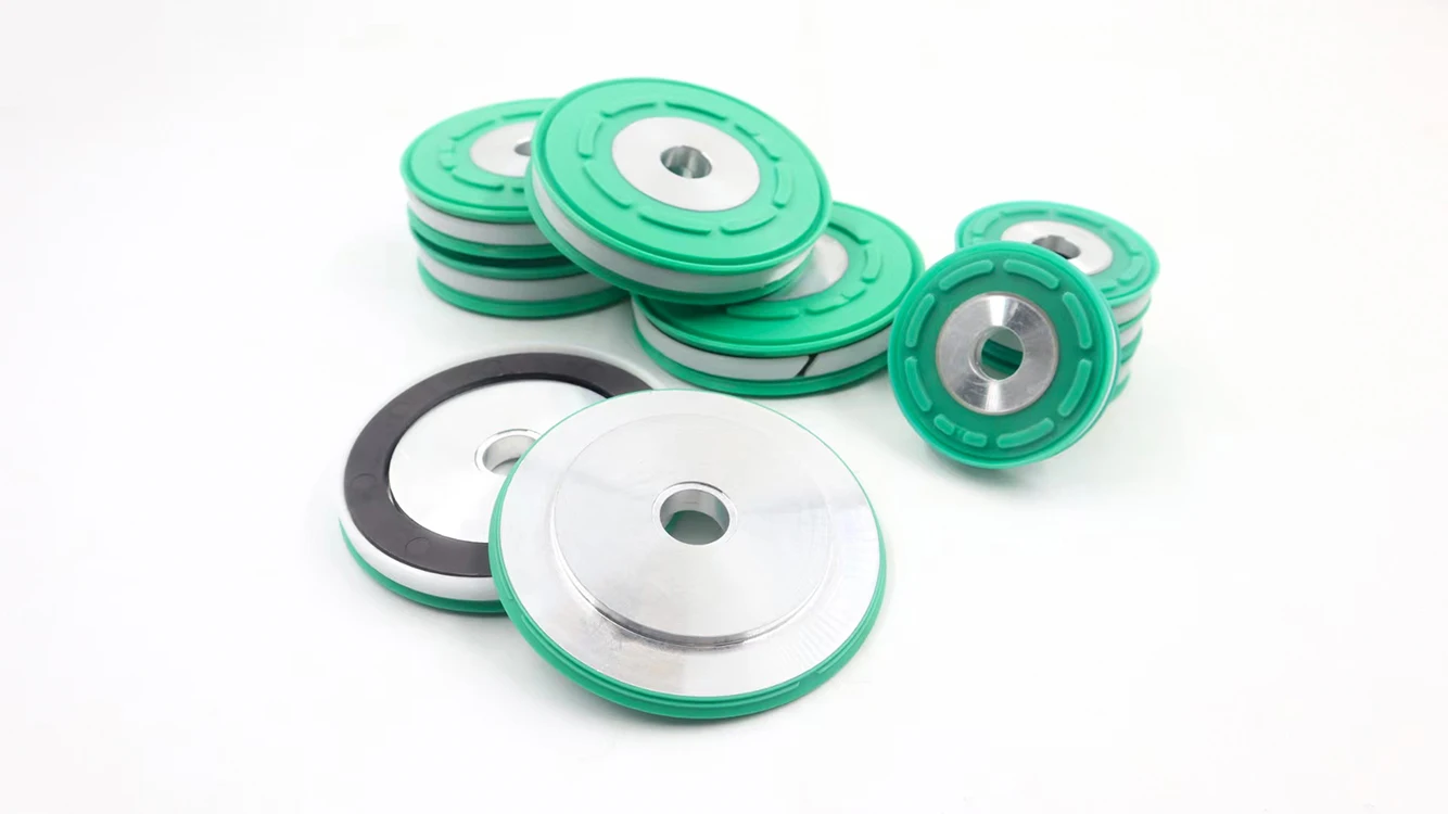 Blue Polyurethane KASTAS - K58 MAGNETIC PISTON-DOUBLE ACTING SEAL 30 to 125 MM Cylinder Piston SEAL Kit DSBC DPRS