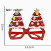 Lunettes rouges sapin de Noël