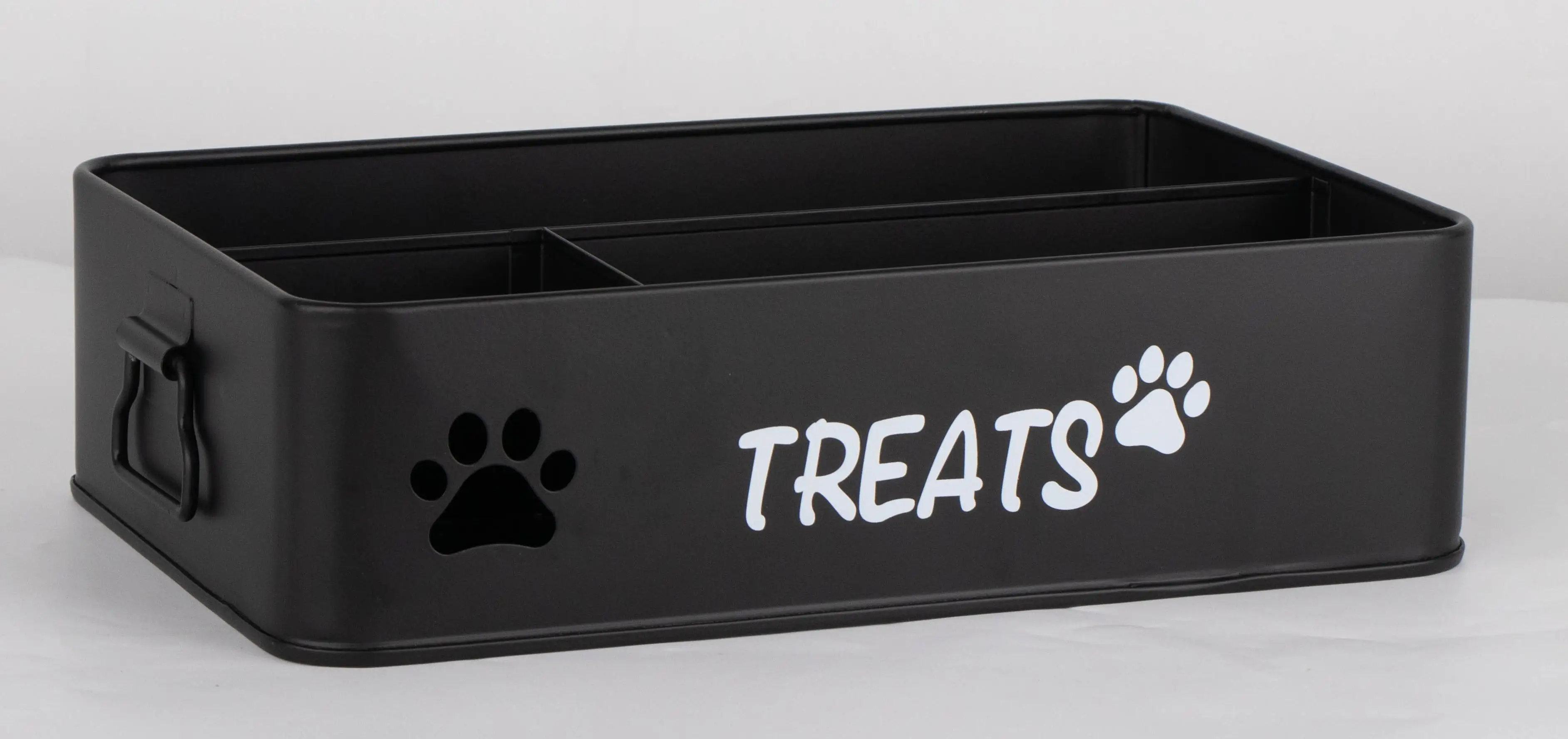 Factory Direct Sale Customized Cross-border E -commerce Set of Four Metal Pet Snacks and Toys Classification Storage Box