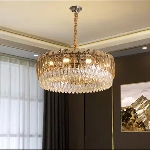 Zeal Lighting Pendant Bedroom Villa Restaurant Modern Ova Round Rectangular Crystal Chandelier