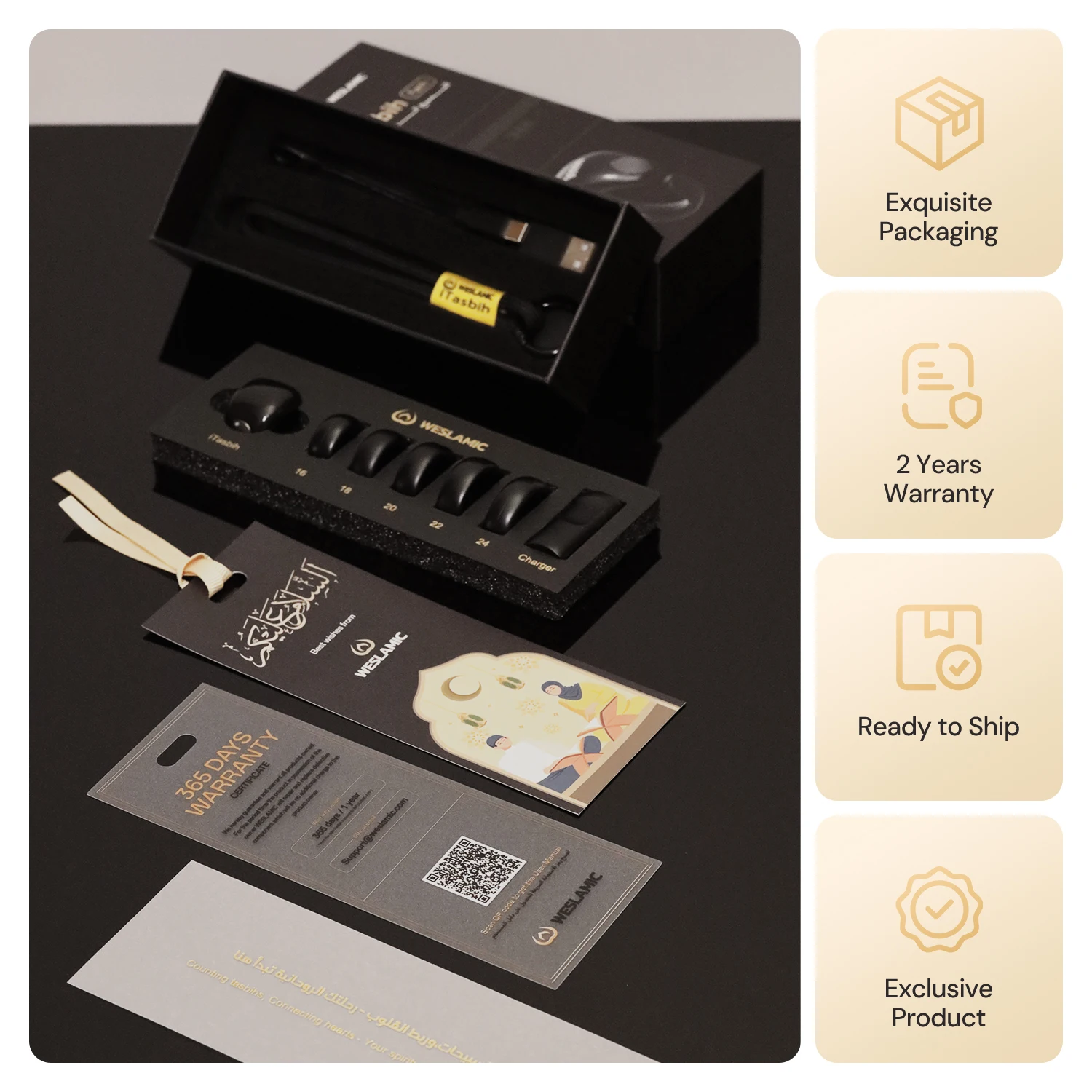 Iqibla zikr кольцо умный мусульманский электронный счетчик zikir tasbih цифровое Tasbeeh