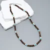 Noix de coco blanche/marron + Pierre turquoise