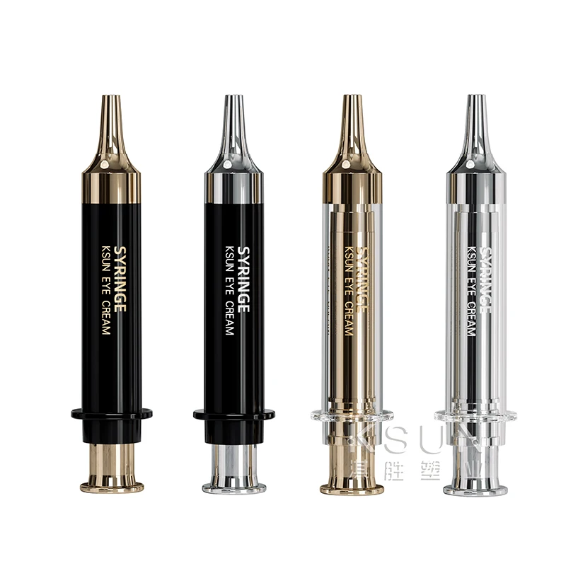 10ml Cosmetic Syringe Shaped PS Material Serum Syringe Bottle for Eye Cream Injection Tube Bottle Cosmetic Syringe Bottle