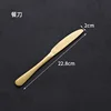 Main course knife (gold)