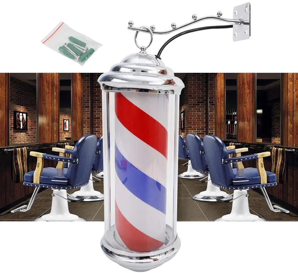 Black And White Barber Pole For Salon Shop Hair Barber Equipment ...