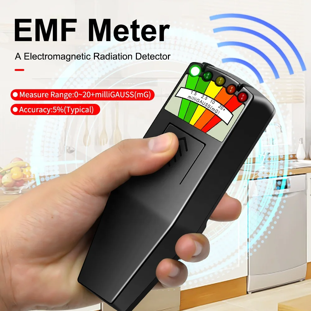 Светодиодный детектор магнитного поля призрак Охота Паранормальное  оборудование тестер Портативный счетчик K-II LED EMF метр| Alibaba.com