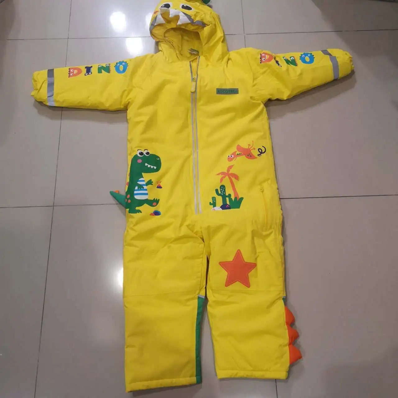 Baogaier Combinaison De Pluie Enfant Imperméable – Poncho Dinosaure/Licorne Mignon Unisexe, Léger Respirant Avec Capuche, 1-9 Ans, Idéal École Randonnée