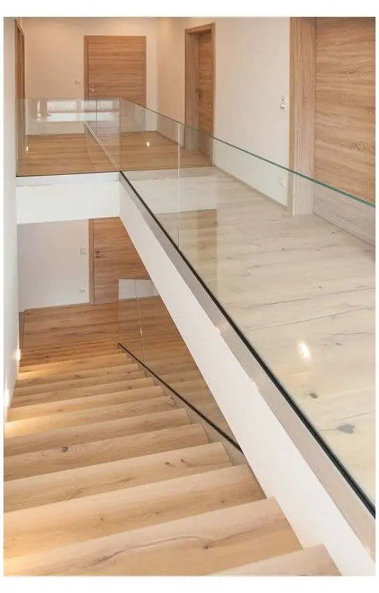 High Quality Stair Railing Kits U Channel Railings Interior Glass Balustrade Toughened Glass supplier