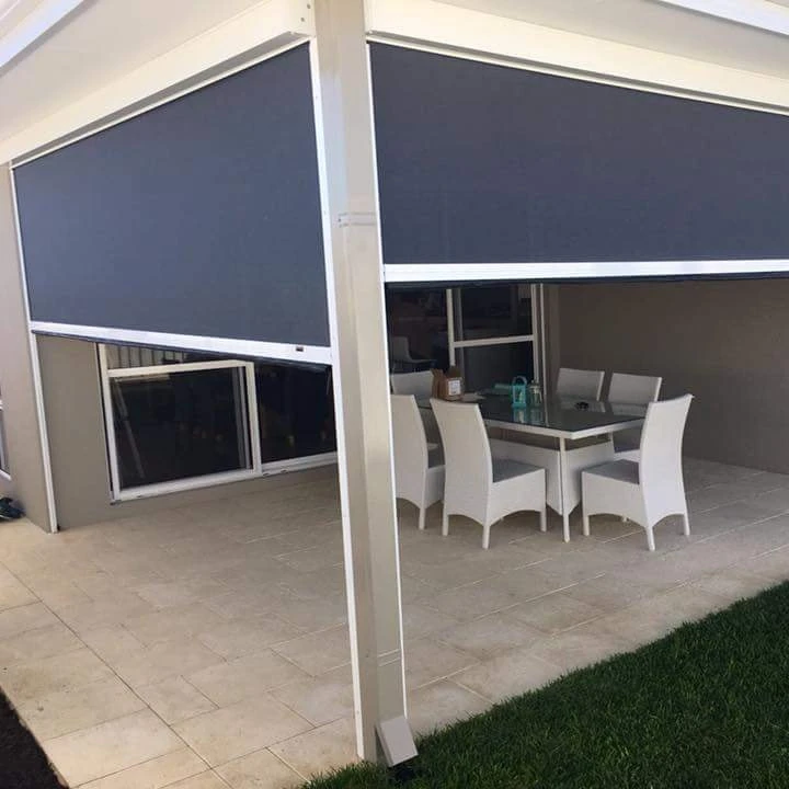 Economic Balcony Ziptrack Indoor Outdoor Roller Blinds Shade Office Curtains and Blinds