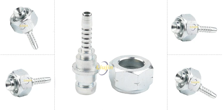 Factory manufacture metric pipe fittings hydraulic hoses male fittings