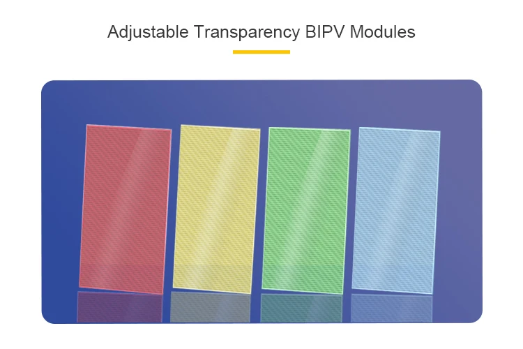 BIPV Integrated Photovoltaic Solar Panel Roof Tiles Transparent Glass ...