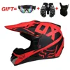 Rosso e nero + occhiali + maschera + guanti