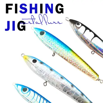 CHEERY Large Wooden Floating Pencil Lure, Splashing Saltwater Bait for Boat & Rock Shore Fishing Cross-border – Pencil – view 4