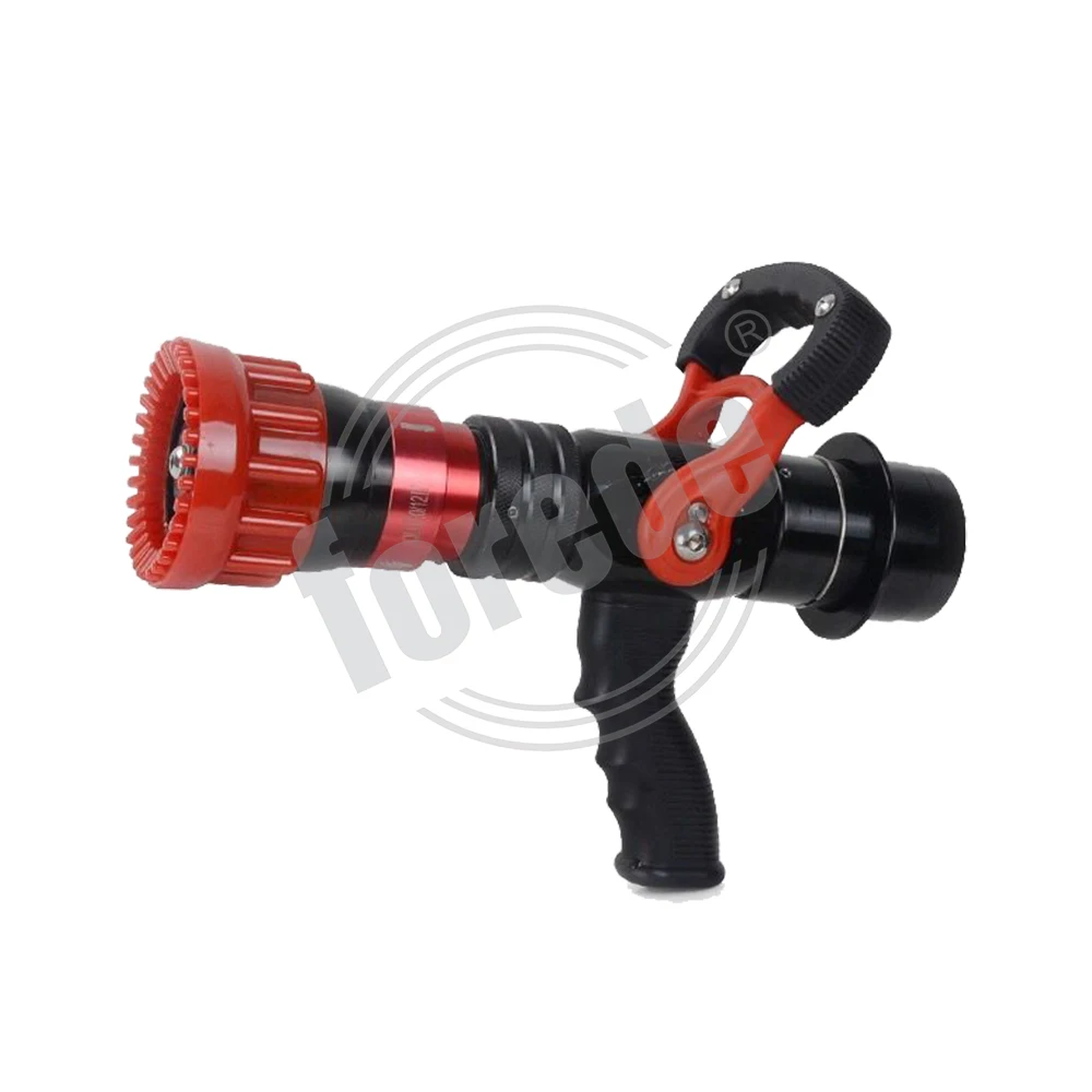 FOREDE 2 Inch DN50 NH 760LPM Automatic Flow Rate Aluminum Fire Hose Nozzle Gun