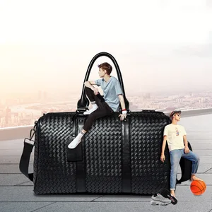 Eastshine European Style Neutral Travel Bag for Business Use Large Handbag in Solid Color Single-shoulder Hand-woven Bag
