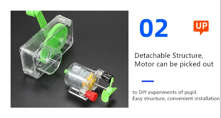 Diy Hand Crank Generator Educational STEM Toy