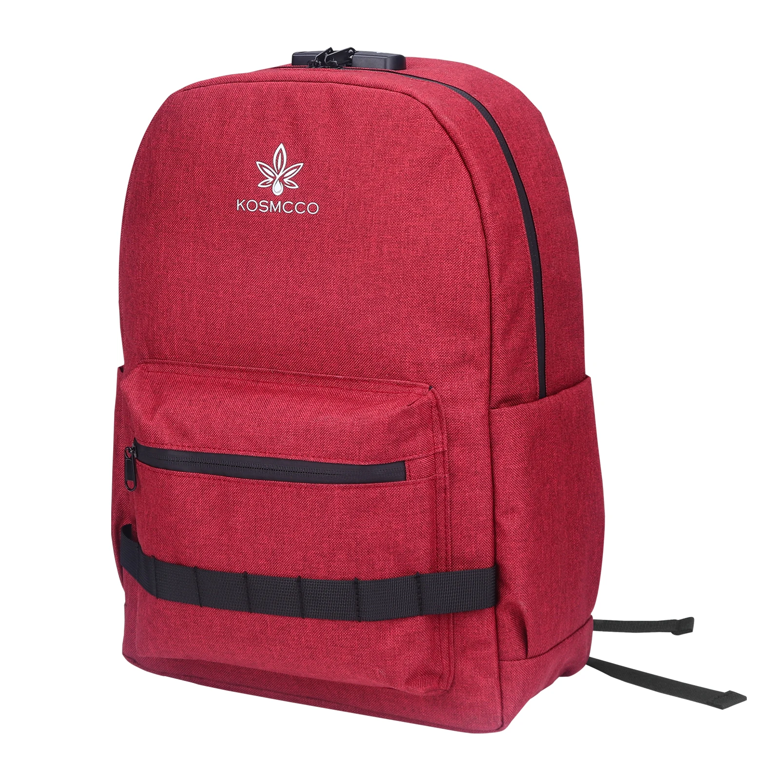 Custom Hemp Smell Proof Backpack Carbon Lined With Combination Lock