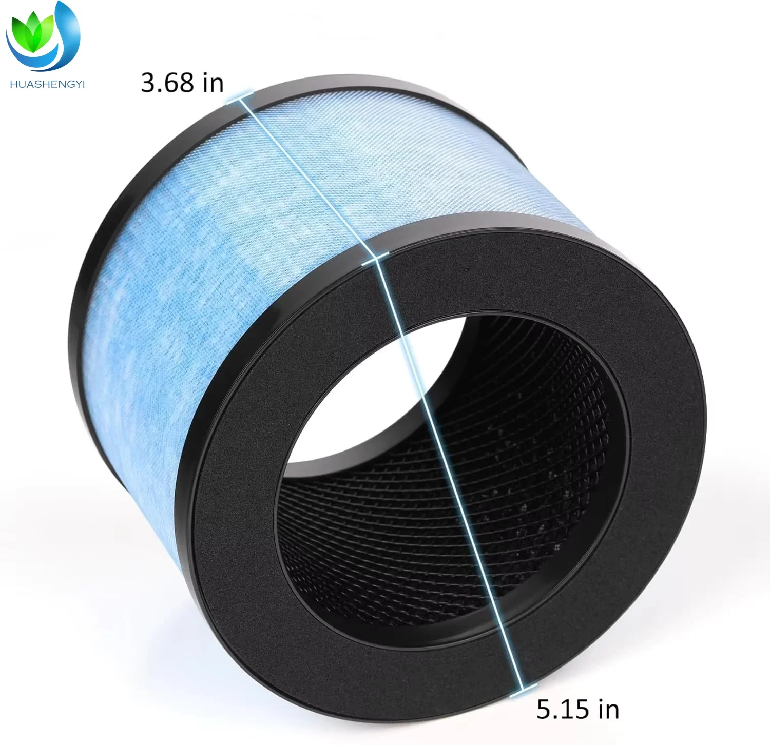 High Effciency Carbon Filter H13 True HEPA Replacement Filter for Air Purifier Compatible with AROEVE MK01/MK06 Kloudi DH-JH01