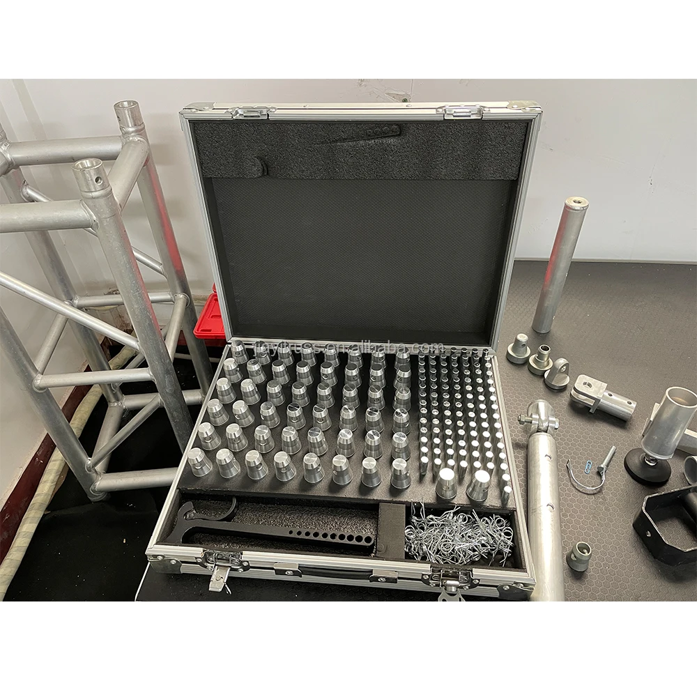 Aluminum Truss Coupler and Pin with Flightcase Packing