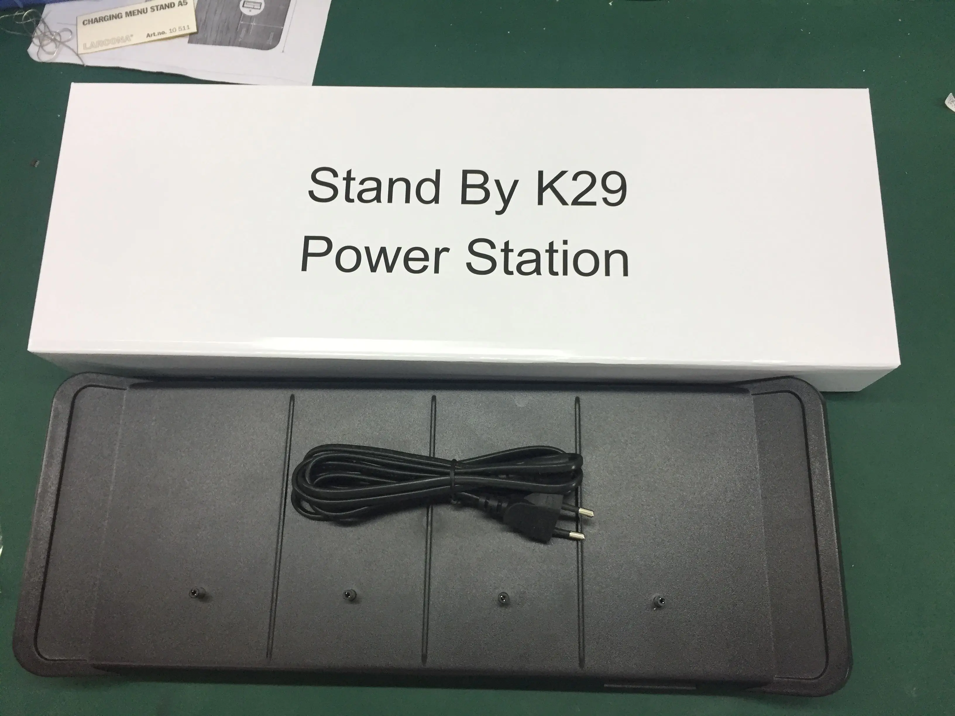 High Quality Menu Stand Charging Dock Table Tent Charger Restaurant Menu Power Bank