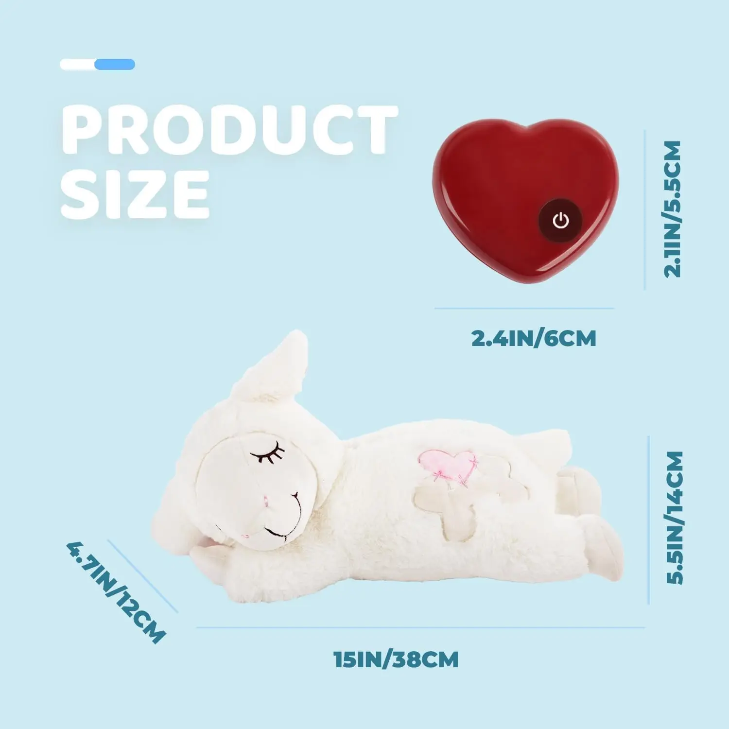 ho Beat Sheep Pet Heartbeat Toy Heartbeat Stuffed Toy For Dogs
