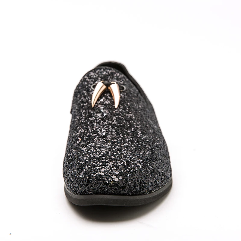Men's Sparkling Glitter Wedding Dress Loafers - Custom Oem/odm