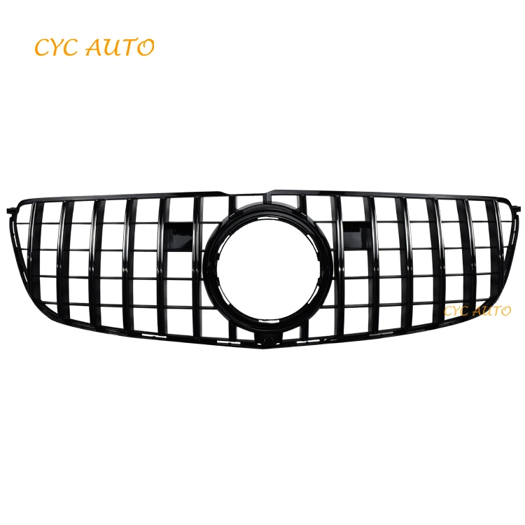 GL166 GT Grille X166 Front Bumper Replacement Grill for Mercedes Benz GL Class X166 Body Kit 2013 2015
