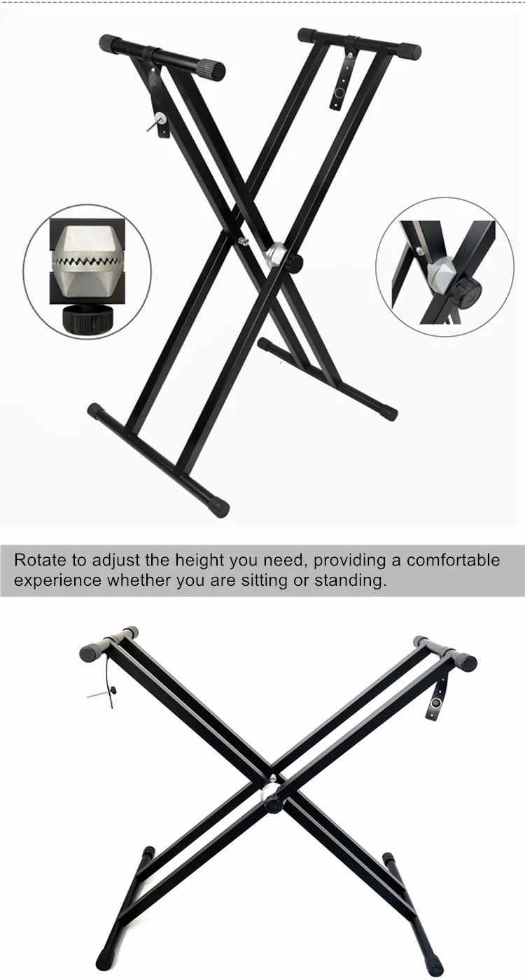 High Quality Foldable Double X Piano Keyboard Stand Buy Keyboard