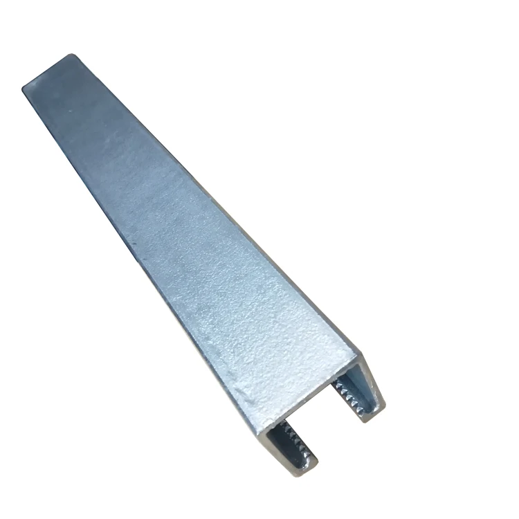 QK2000 Hot Dip Galvanized Solid C Channel Strut with Cutting & Welding Services for Support Hanger Systems