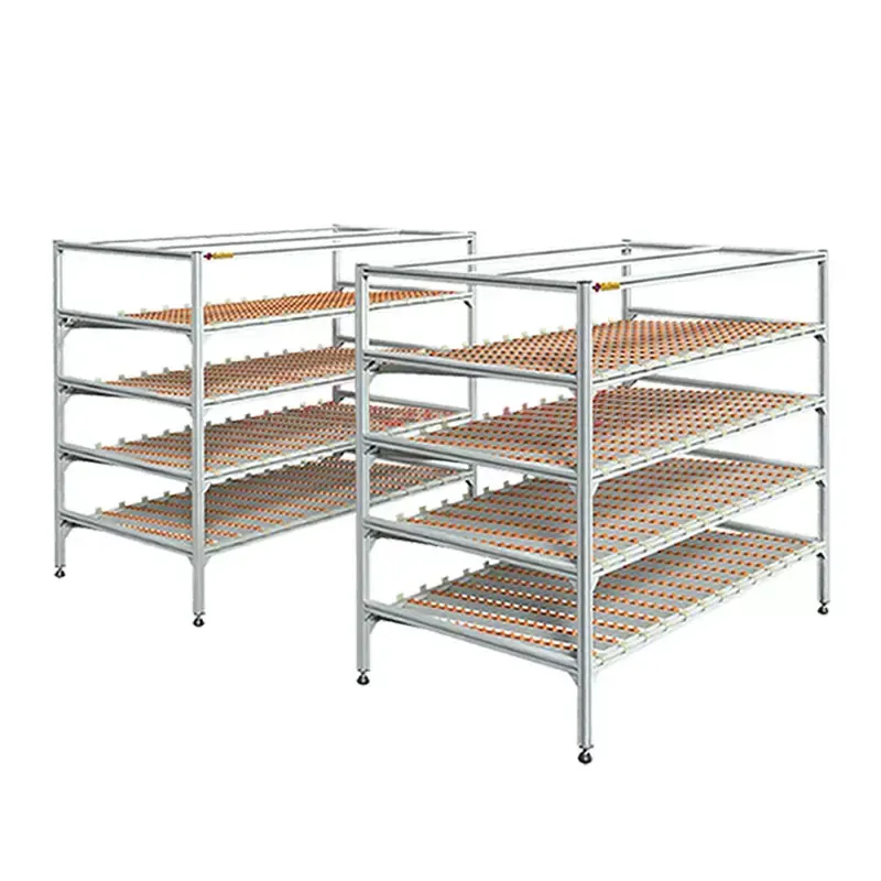 Factory Custom Modular Aluminum Profile Shelving System Aluminum Storage Rack With Fluency Strips Bar