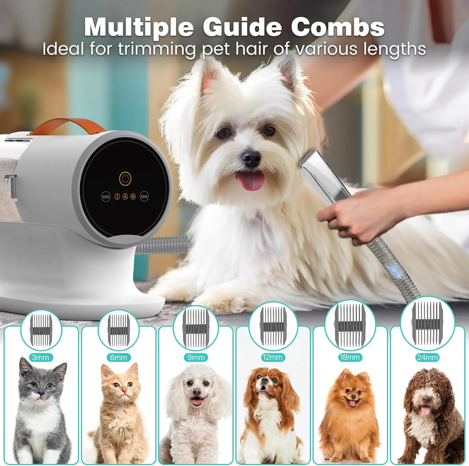 AIRROBO PG100 ペットグルーミングセット AIRROBO PG100 (Lite) | Pet Grooming Kit with Vacuum | Pet