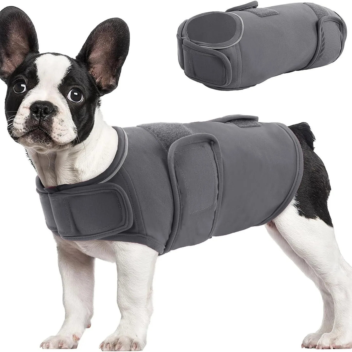 Dog Anxiety Vest Jacket Comfort Dog Calming Adjustable Relief Coat Anti-Anxiety For Thunderstorm Fireworks Separation