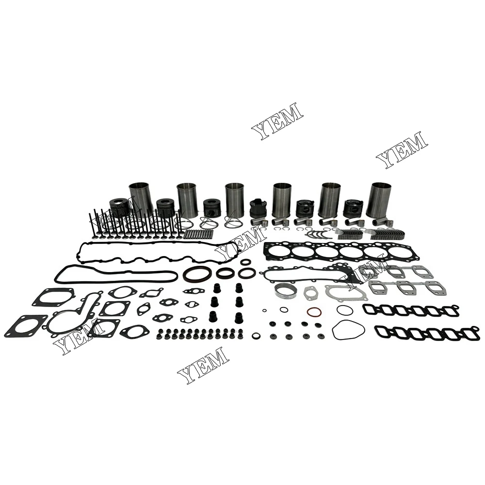 1HD Overhaul Rebuild Kit With Gaket Kit Piston Valve for Toyota Engine 2