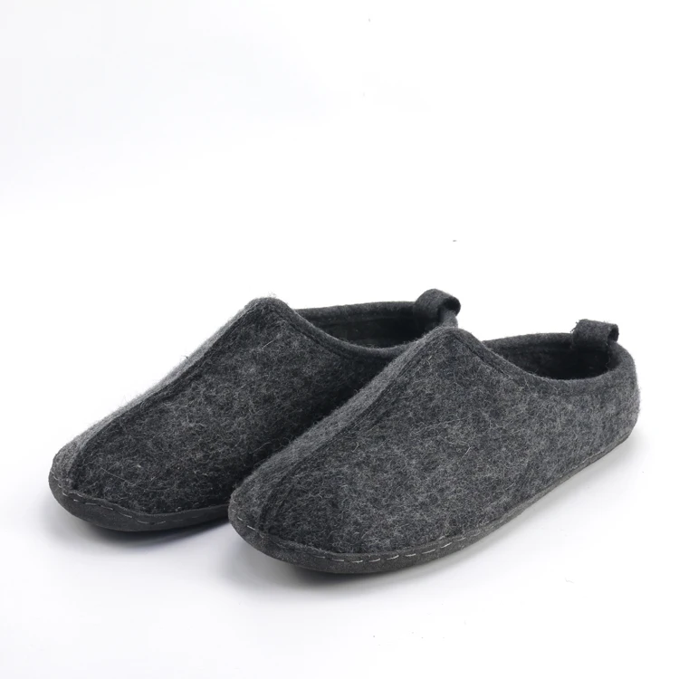 Men's Comfy Breathable Winter Warm Indoor Removable Insole Boiled Wool