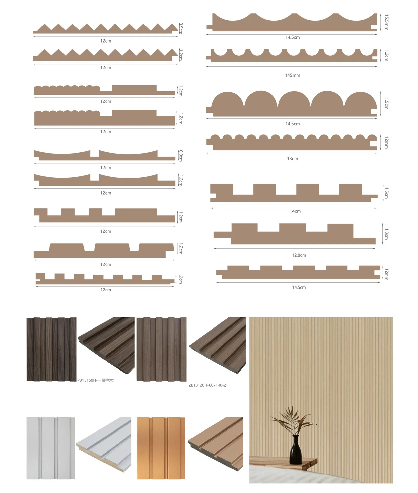Quality PVC Material 3D Designed Ceiling Wall Panels Exterior Interior Acoustic Wall Panels for Decorative