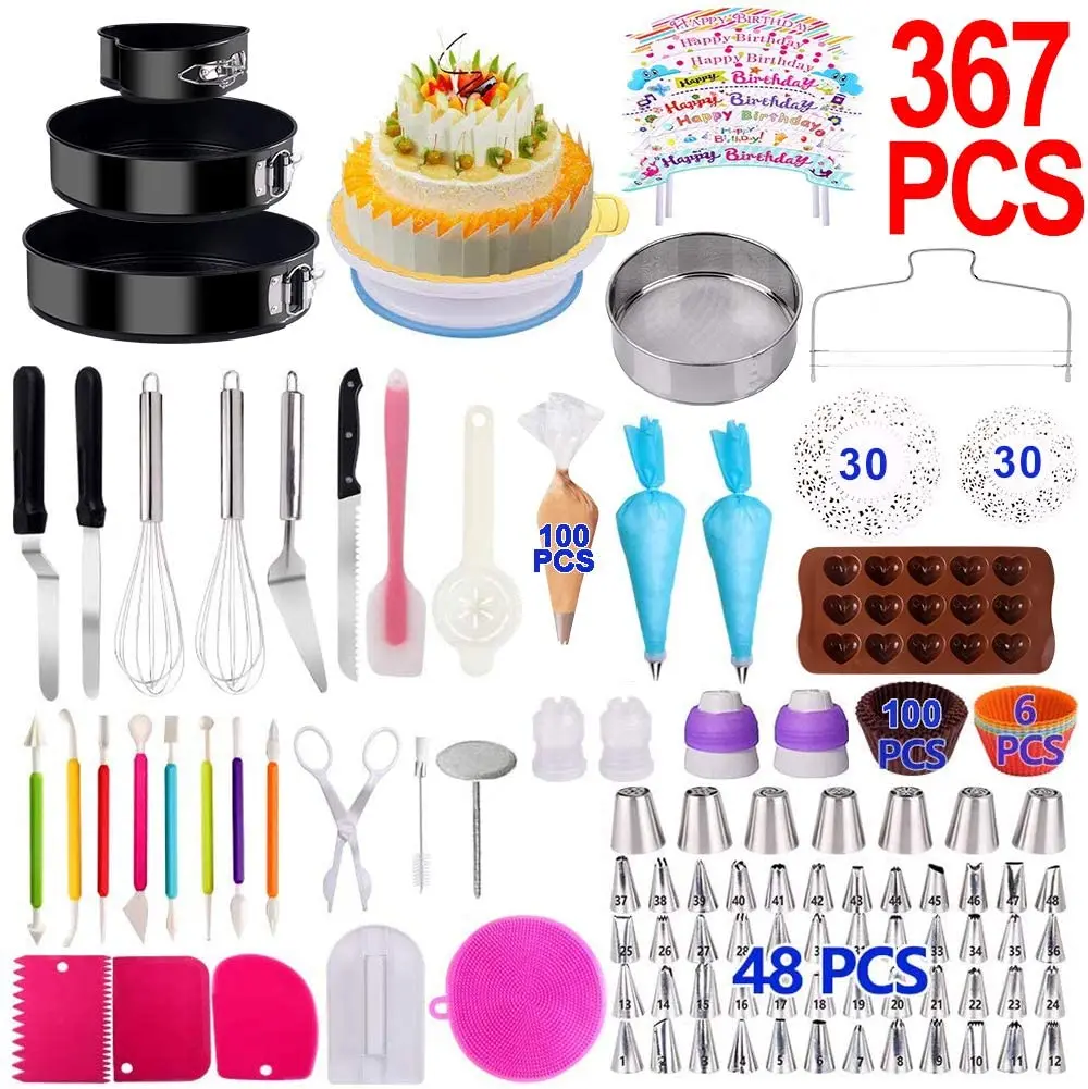 70 Pieces Kitchen Baking Accessories Icing Tip Cake Decorating Icing Nozzles Set