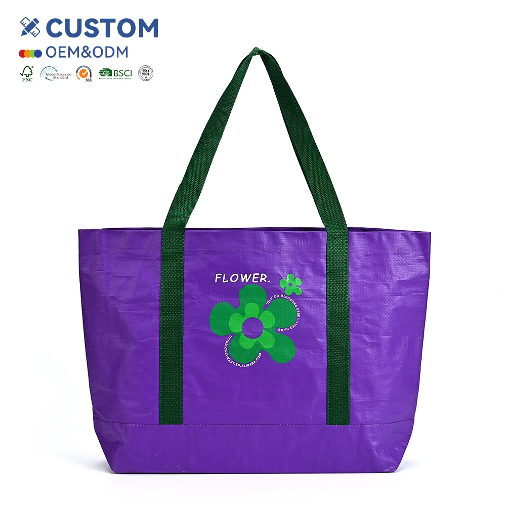 Heavy Duty Tote Grocery PP Laminated Shopping Bags Handbag Non Woven Bag Reusable Promotional Non Woven Bag for Promotion