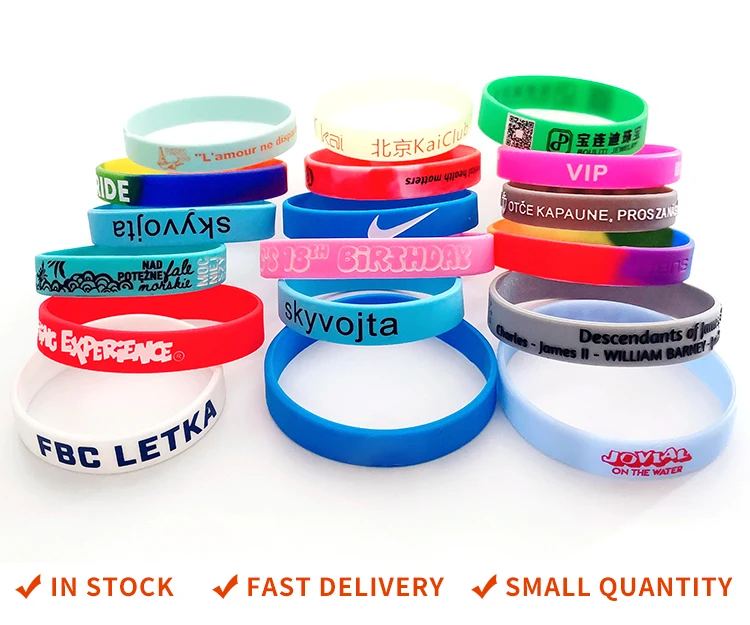 Custom Printing Debossed Embossed Silicon Bracelet,Customised Event
