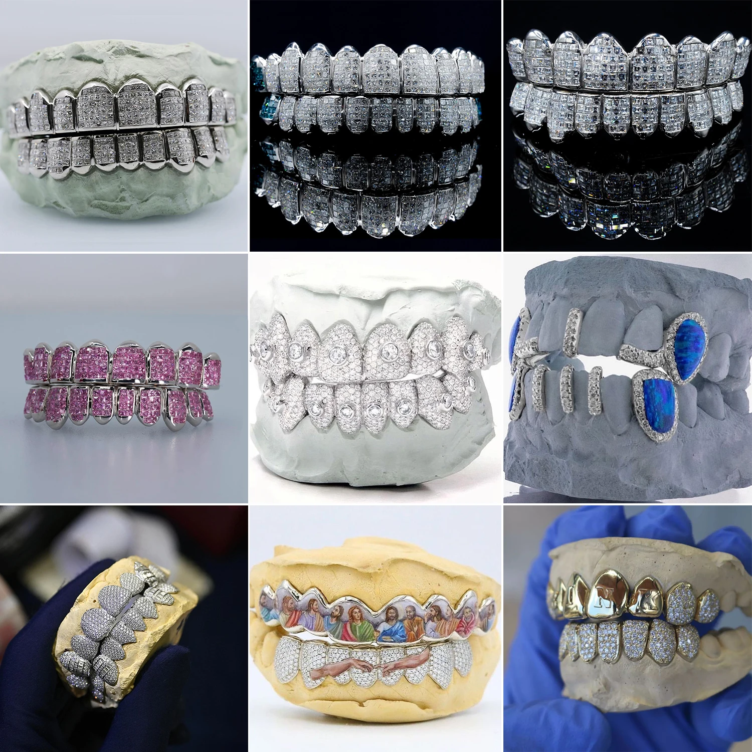 【特価】Loudmouth3Dクローム グリルズブリン ホワイト／ゴールド LOUDMOUTH 3D-CHROME GRILLZ - Dmaxx Sports