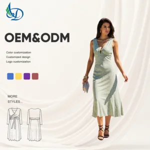 2026 New Summer Custom Ladies Strapless Sleeveless Casual Maxi Dress for Women