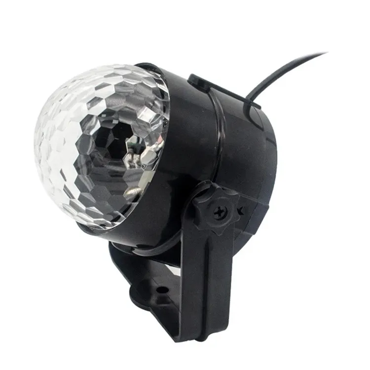 Colorful Rotating Magic Ball Light With Socket Mini Led Disco Stage Lamp Home Room Wedding Birthday Dance Party Bar