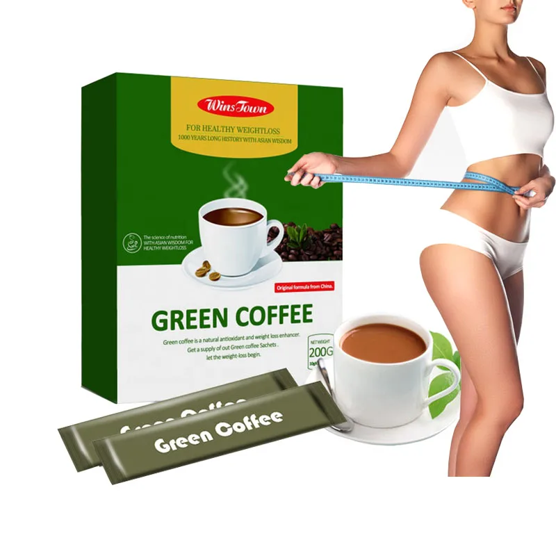 For Concentrated Green Coffee Slimming Beauty Instant Powder L-Carnitine Green Tea Extract Adult Use 2 Sachets Daily 10g